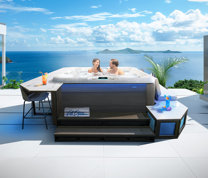 Calspas hot tub being used in a family setting - New Rochelle